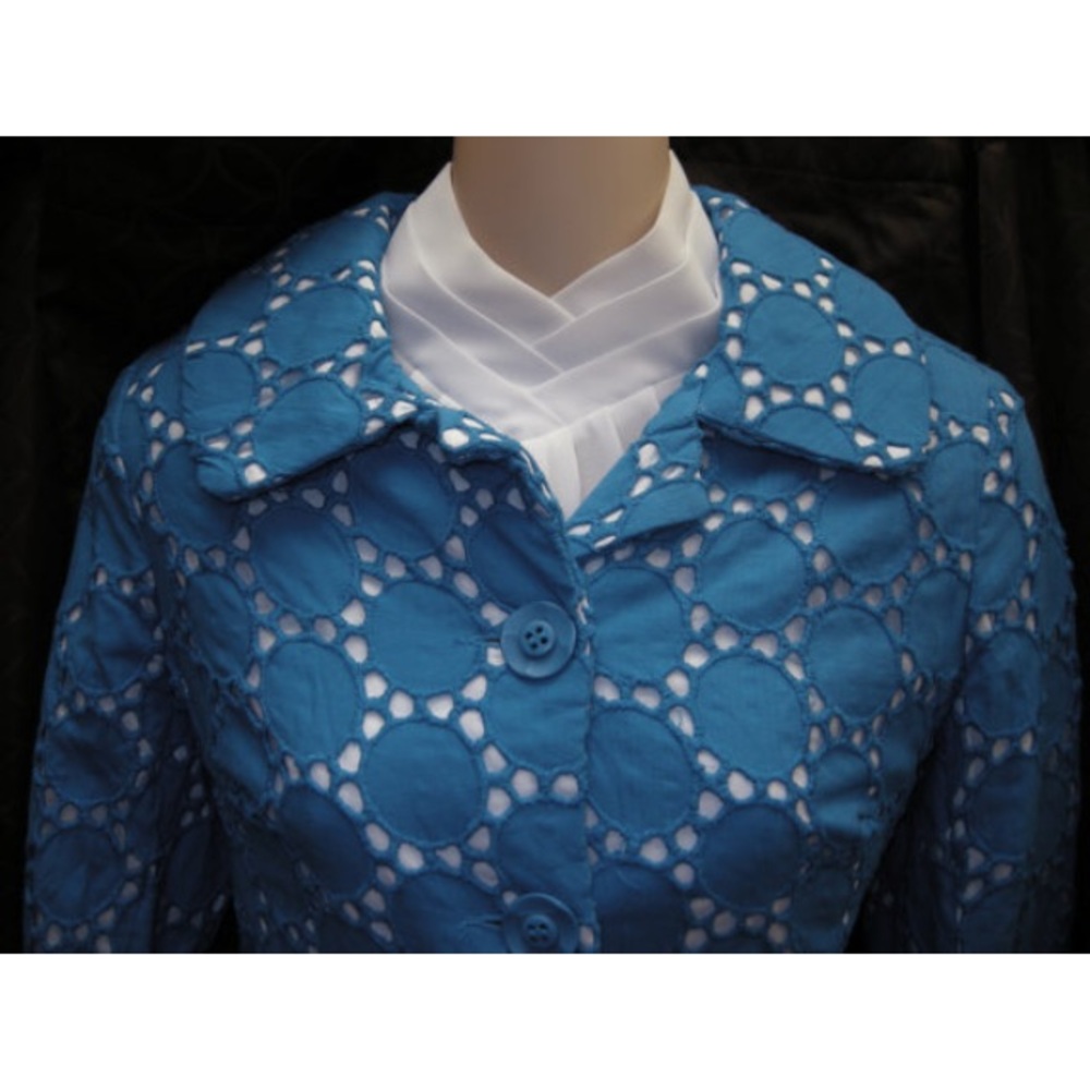 Blue jacket retro style
